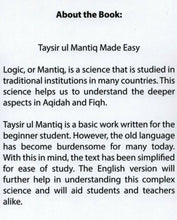 Load image into Gallery viewer, Taysir-ul-Mantiq Made Easy
